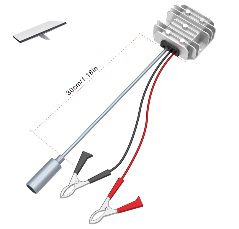 High-power boost DC adapter to DC female