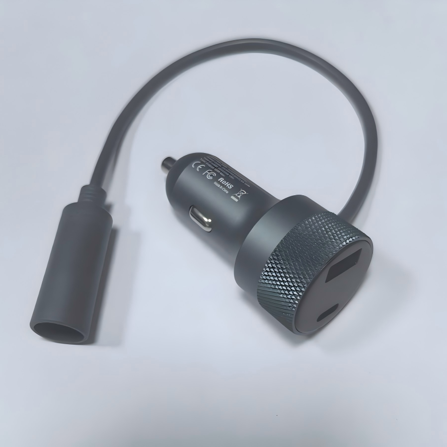 95W PD Digital Display Car Charger Alumi